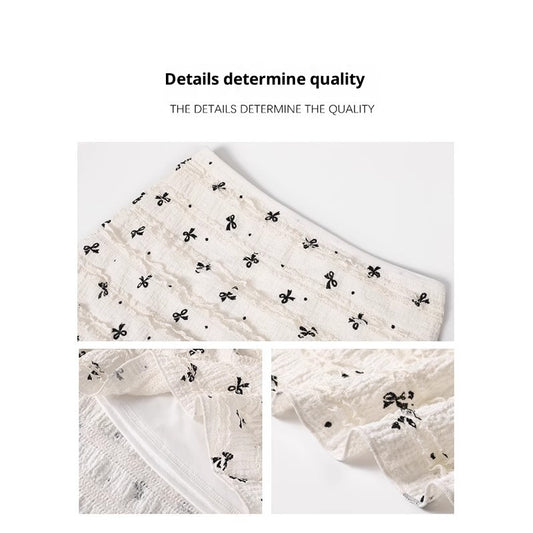 Mermaid bow maxi skirt