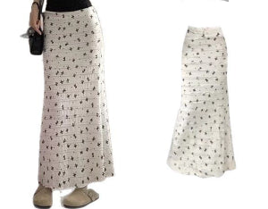 Mermaid bow maxi skirt