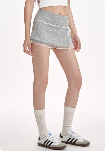 Baebae bow skirt