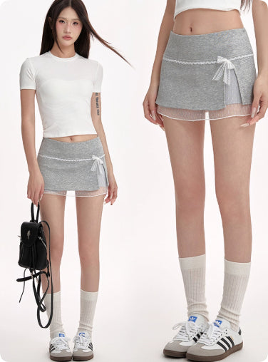 Baebae bow skirt